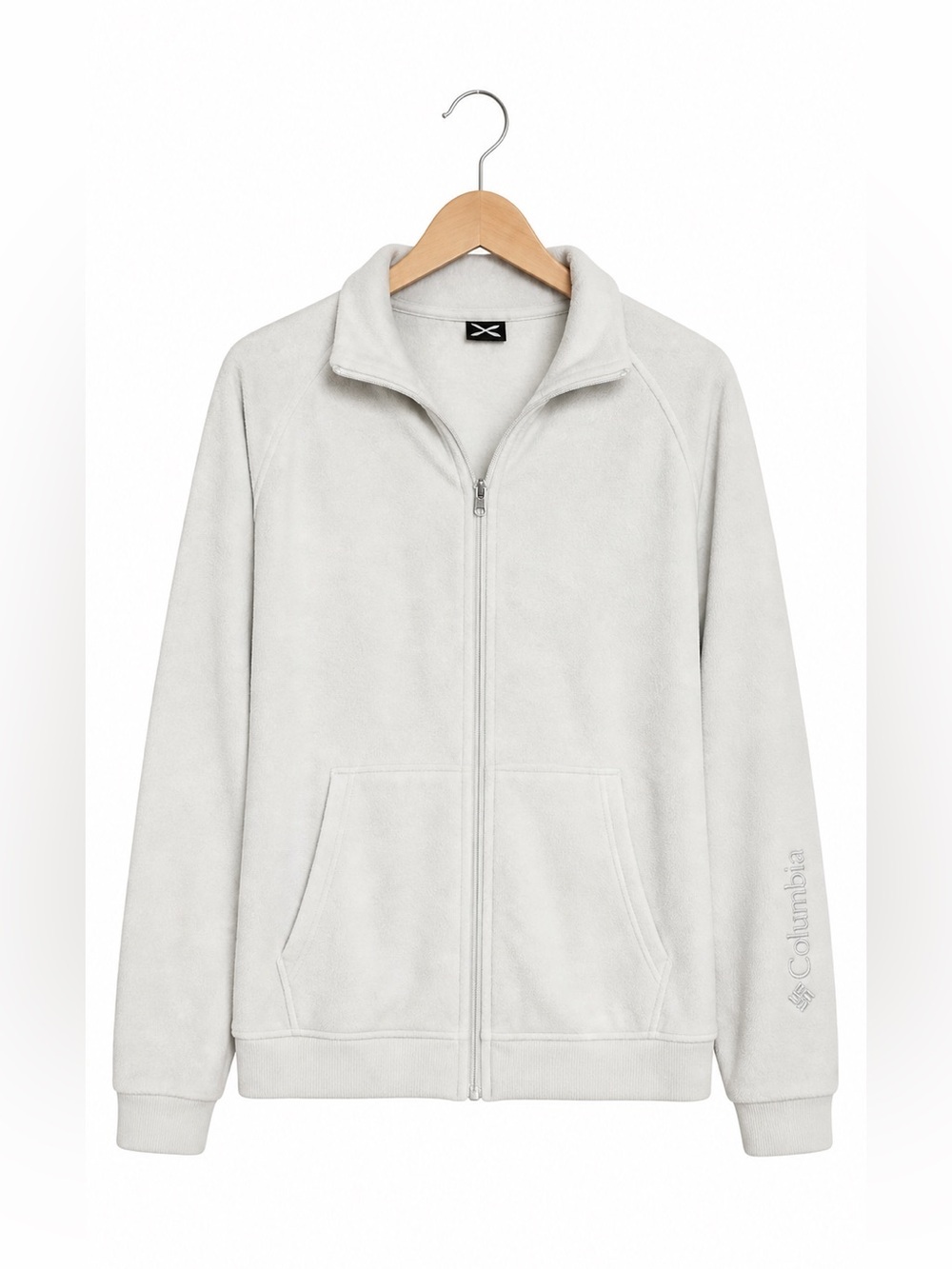Spyder Velour Fleece Jacket – Women’s Medium – Cream Full-Zip